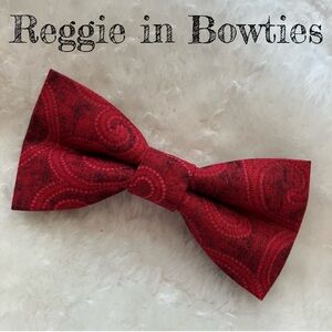 Pet Bowtie in a Red Swirl